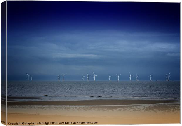 East coast wind farm Canvas Print by stephen clarridge