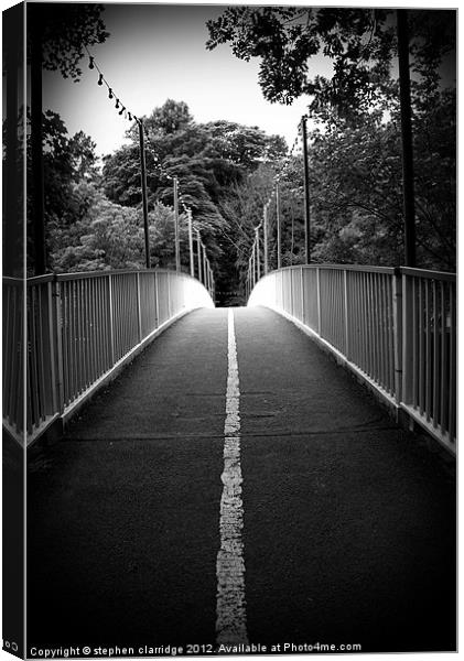 The Bridge Canvas Print by stephen clarridge