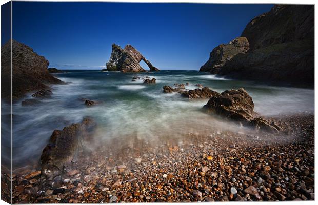 Bow Fiddle Rock Seascape Canvas Print by Steven Clements LNPS