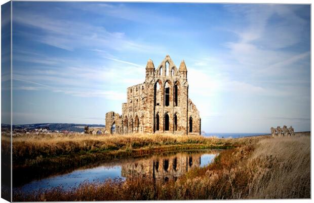 Whitby Abbey Canvas Print by Catherine Joll