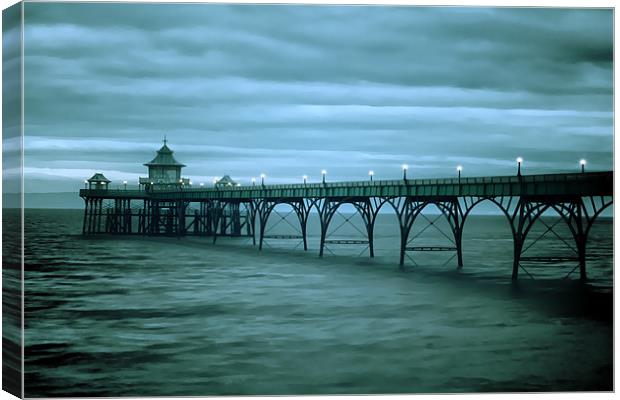 Clevedon Pier Canvas Print by Catherine Joll