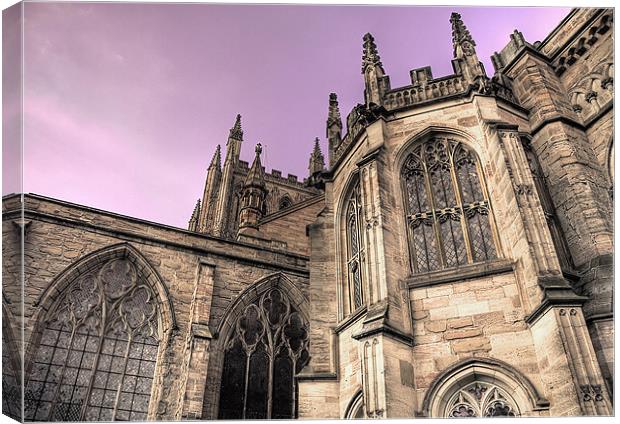 Hereford Cathedral Canvas Print by Catherine Joll
