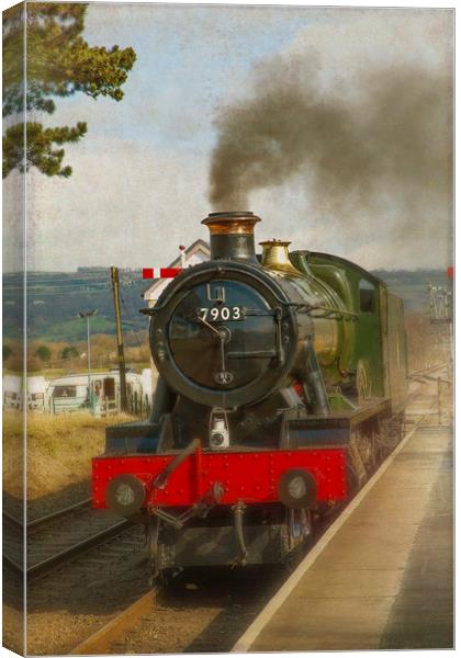 Old Steam Train Canvas Print by Catherine Joll
