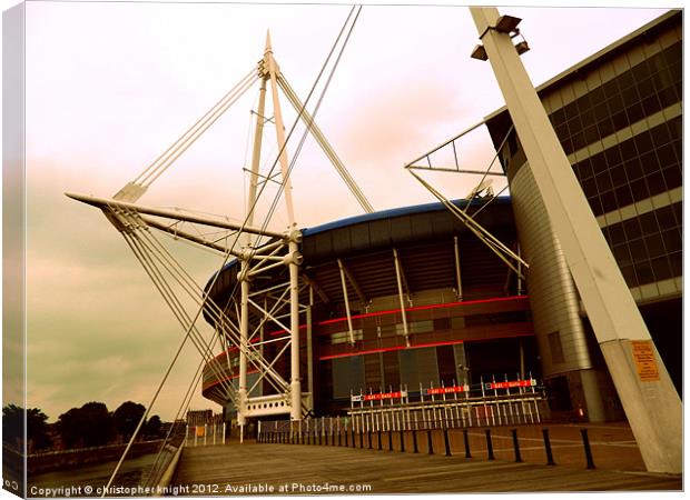 stadiwm y mileniwm Canvas Print by christopher knight