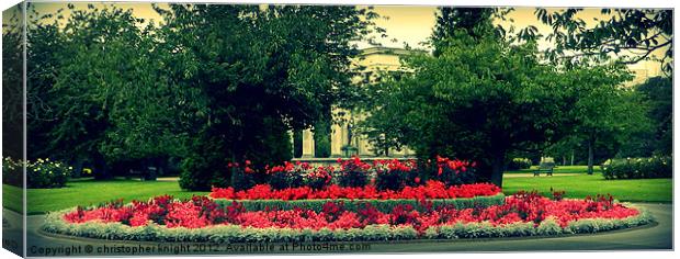 Cathays Park Canvas Print by christopher knight