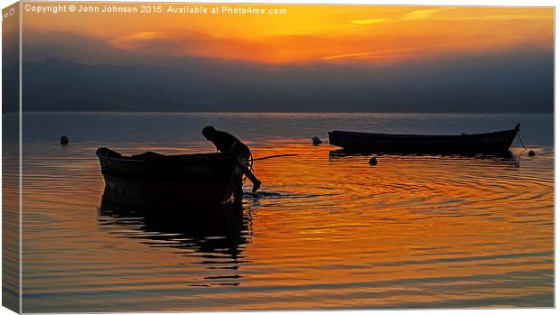  Start of the Day Canvas Print by John Johnson