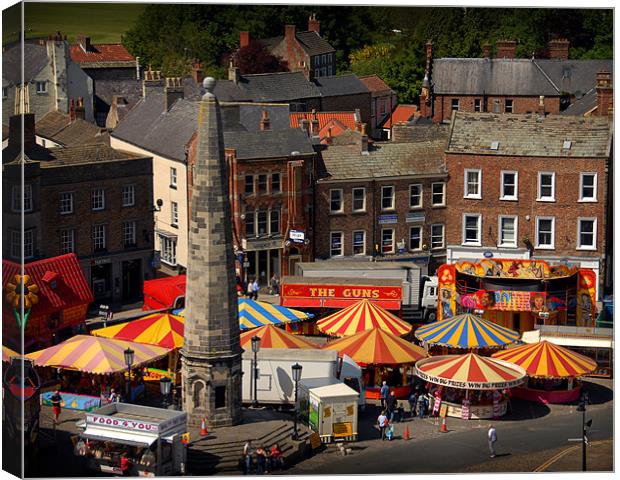 The fair comes to town Canvas Print by David Worthington