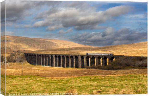 Ribblehead Viaduct, Settle Carlisle Railway, Yorkshire Dales Canvas Print by Louise Heusinkveld