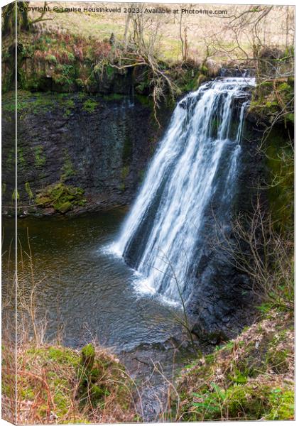 Aysgill Force, Gayle Beck, Wensleydale, North Yorkshire Canvas Print by Louise Heusinkveld