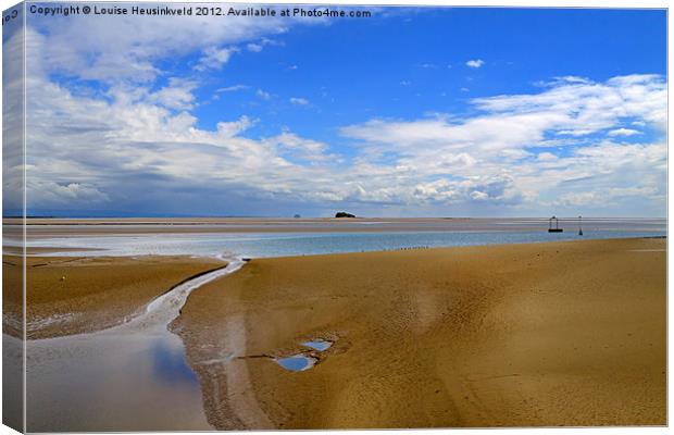 Morecambe Bay, Cumbria Canvas Print by Louise Heusinkveld
