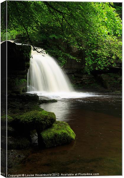 West Burton Falls, Wensleydale Canvas Print by Louise Heusinkveld