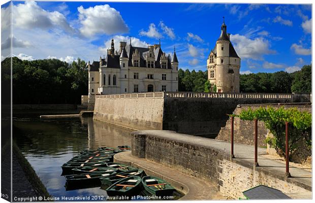 Chateau Chenonceau, Loire Valley Canvas Print by Louise Heusinkveld