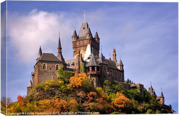 Reichsburg Castle, Germany Canvas Print by Louise Heusinkveld