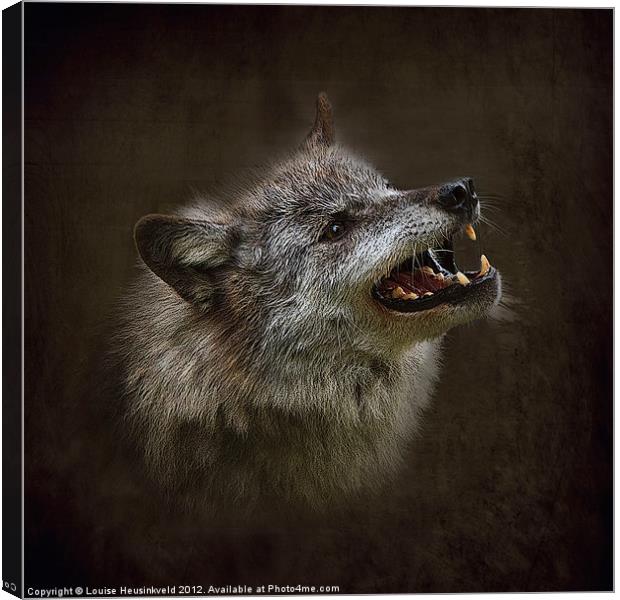 Big Bad Wolf Canvas Print by Louise Heusinkveld