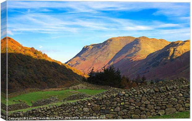 Patterdale in the Lake District Canvas Print by Louise Heusinkveld