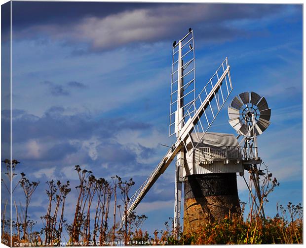 St Benets Drainage Mill, Norfolk Canvas Print by Louise Heusinkveld