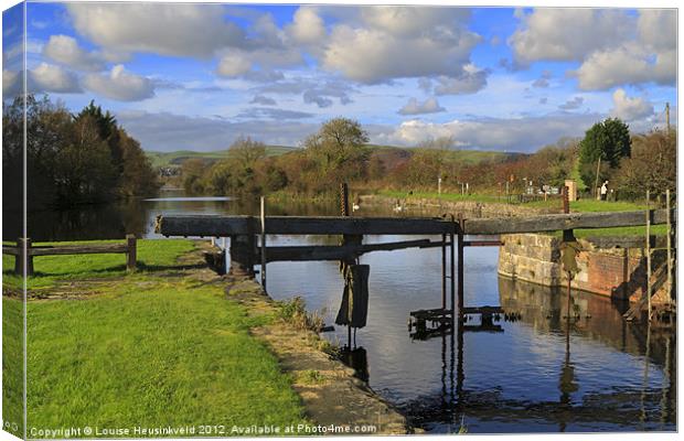 Ulverston Canal, Cumbria, UK Canvas Print by Louise Heusinkveld