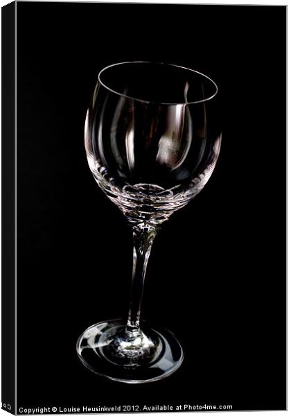Wine glass Canvas Print by Louise Heusinkveld
