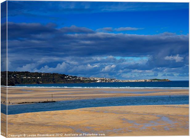 Hayle Estuary, Cornwall Canvas Print by Louise Heusinkveld