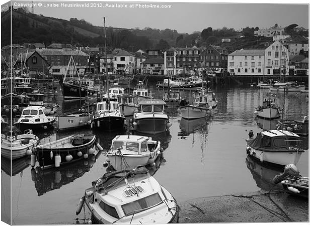 Mevagissey Harbour, Cornwall Canvas Print by Louise Heusinkveld