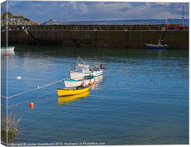 Mousehole, Cornwall Canvas Print by Louise Heusinkveld