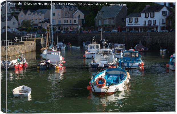 Lynmouth Harbour, Devon Canvas Print by Louise Heusinkveld