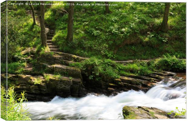 Watersmeet, North Devon Canvas Print by Louise Heusinkveld