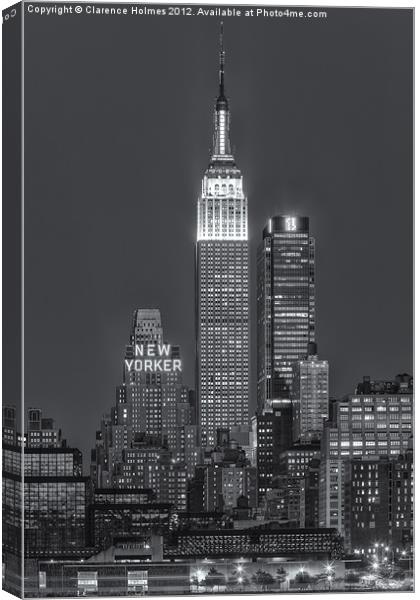 Empire State Building IV Canvas Print by Clarence Holmes
