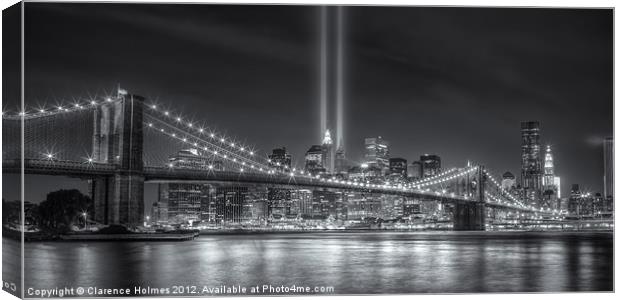 Tribute in Light VI Canvas Print by Clarence Holmes