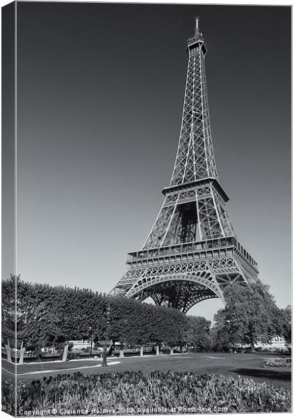 Eiffel Tower in Spring III Canvas Print by Clarence Holmes