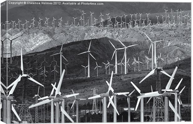 San Gorgonio Wind Farm III Canvas Print by Clarence Holmes