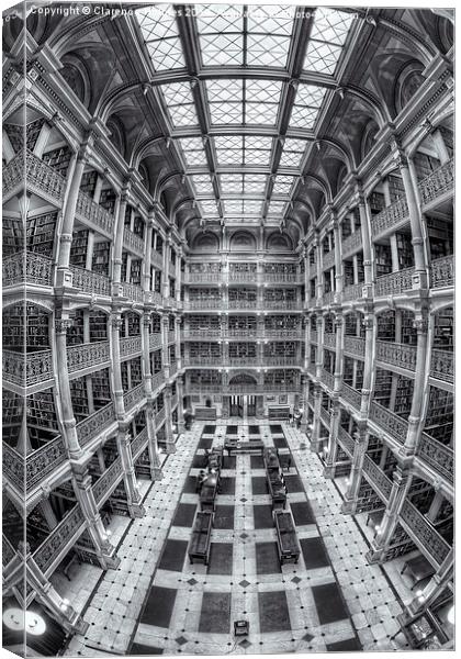 George Peabody Library IV Canvas Print by Clarence Holmes