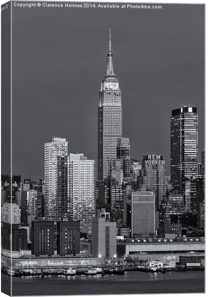 Empire State Building at Twilight IV Canvas Print by Clarence Holmes