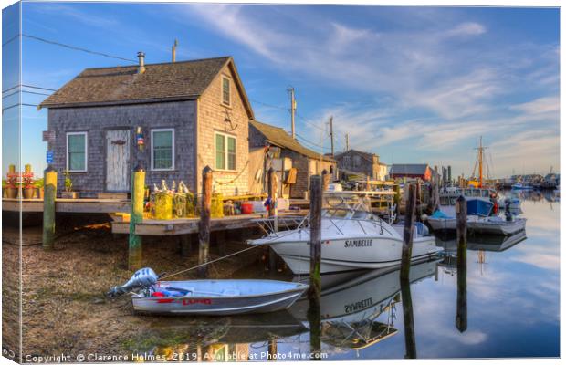 Menemsha Basin Early Light I Canvas Print by Clarence Holmes