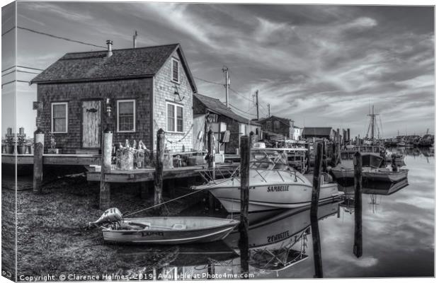 Menemsha Basin Early Light II Canvas Print by Clarence Holmes