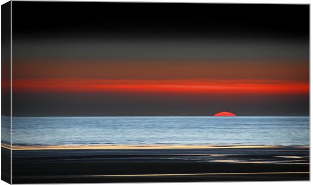 minimalistic sunset Canvas Print by Robert Fielding