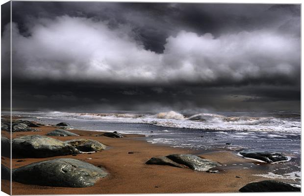 Storm over the coast Canvas Print by Robert Fielding