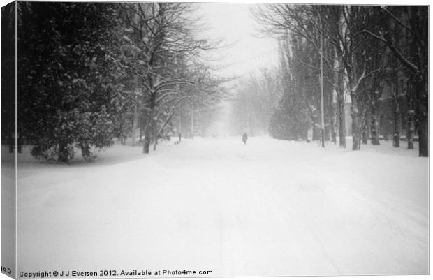 October Revolution Avenue Canvas Print by J J Everson