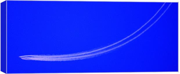 Plane Blue Skys Canvas Print by John Boekee