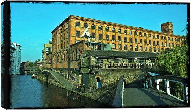 The old Gin House Camden Lock Canvas Print by John Boekee