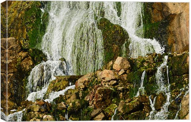 Waterfall at Gibraltar Canvas Print by Nigel Canepa