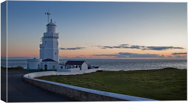 St Catherines Lighthouse Canvas Print by Barry Maytum