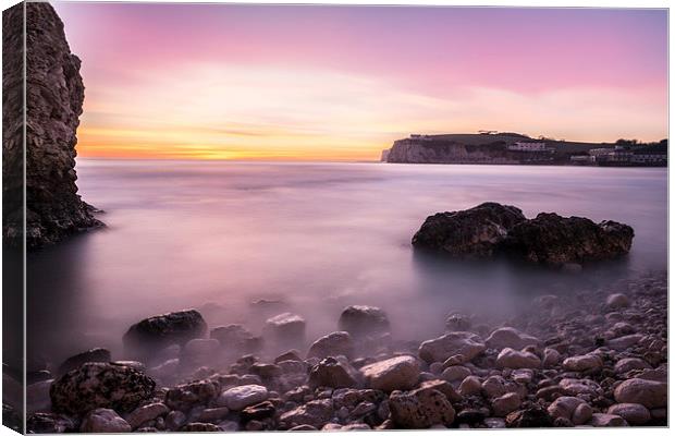 Freshwater bay sunset Canvas Print by Barry Maytum