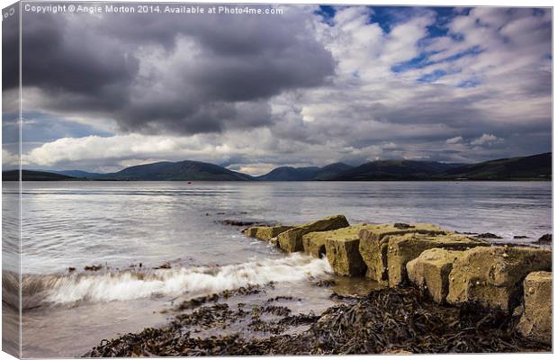 Rothesay Bay Canvas Print by Angie Morton