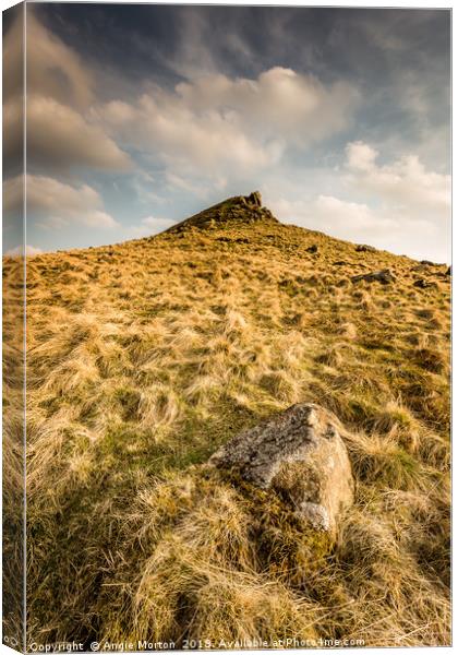 The Crest of Crook Hill Canvas Print by Angie Morton