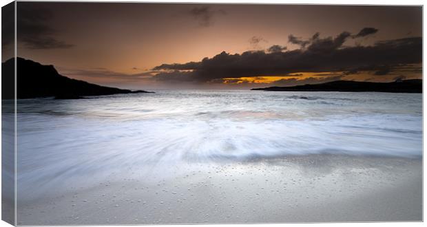 Clachtoll Sunset Canvas Print by Linda Somers