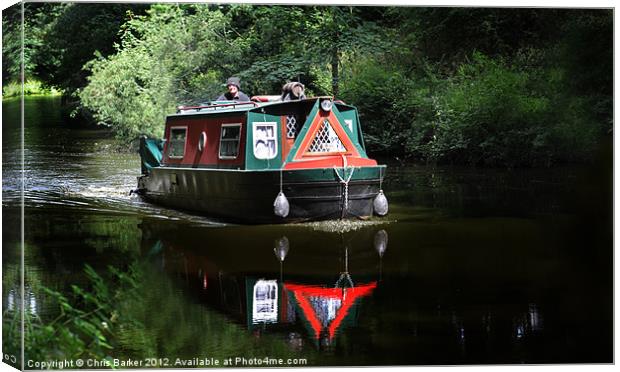 Canal journey Canvas Print by Chris Barker