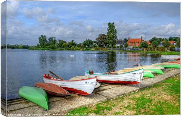 The  Meare Thorpeness Suffolk Canvas Print by Diana Mower