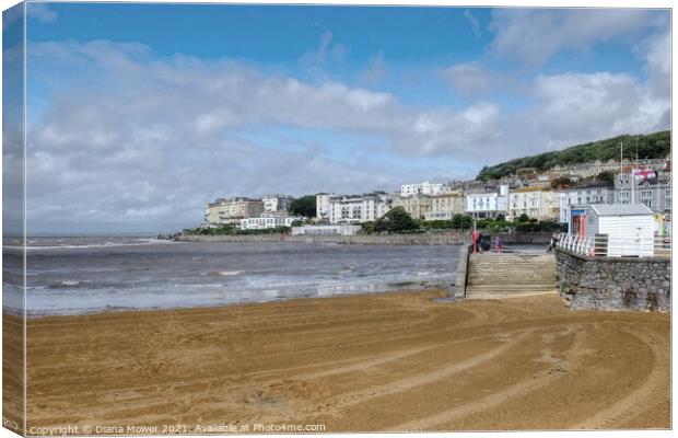  Weston Super Mare Somerset Canvas Print by Diana Mower