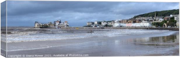 Weston Super Mare Somerset Canvas Print by Diana Mower